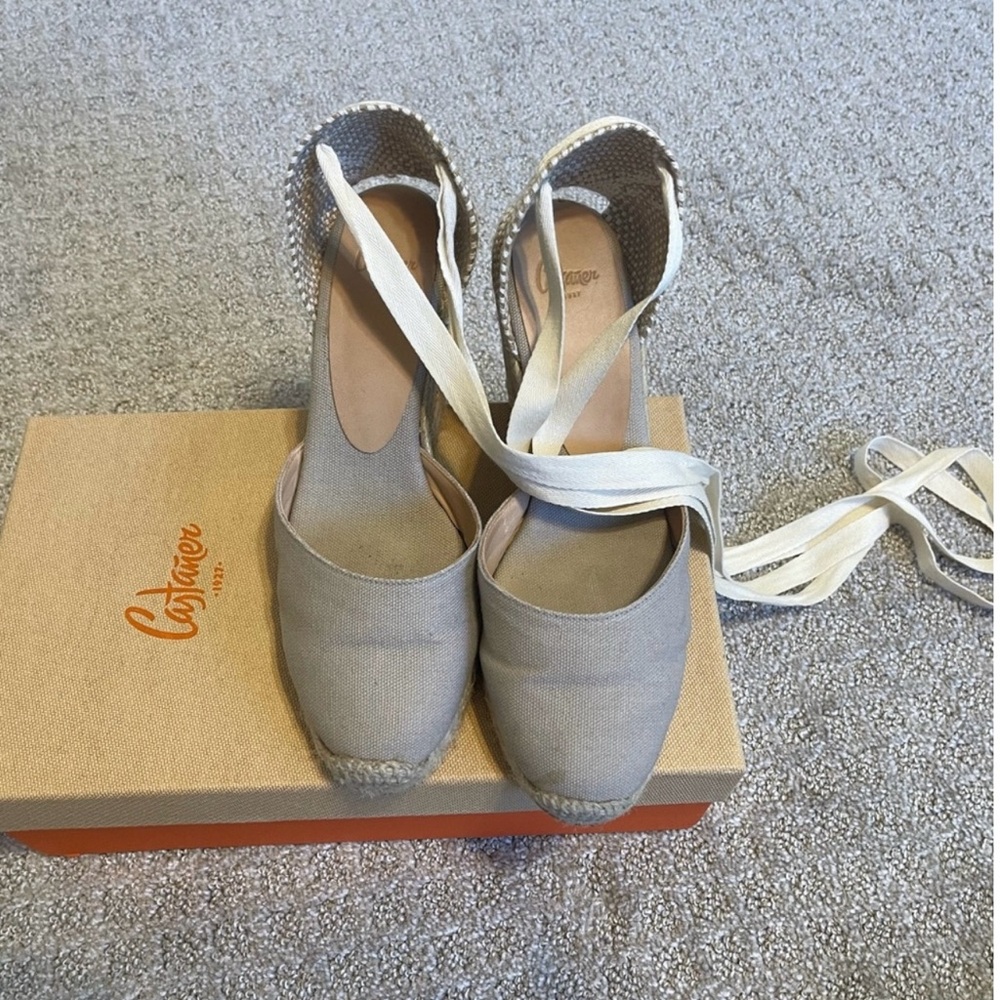 Castaner Women's Espadrille Wedges - Cream